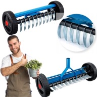 AERATOR WERTYKULATOR RĘCZNY NA KÓŁKACH OBROTOWY WAHADŁOWY DO TRAWNIKA KOLCE