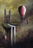 Akwarela "Nabożeństwo" r.n.