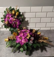 komplet na cmentarz, świąteczny, z gwiazdą betlejemską