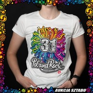 T-shirt damski biały - 31. Pol'and'Rock rozmiar XL