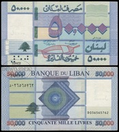 BNA - LIBAN 50000 Livres 2016 D 036565762 # P94c # VF-