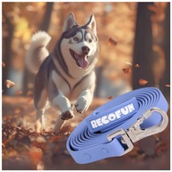 Smycz TRENINGOWA dla PSA NIEBIESKA 10m WODOODPORNA MOCNA zapięcie z BLOKADĄ