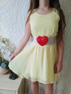 Cubus sukienka elegancka letnia koronka 158cm