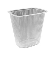 Pojemnik prostokątny na sałatkę deser garmaż PP 500 ml - 100 szt.