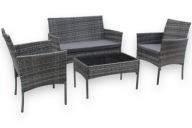 Meble Ogrodowe Technorattan Szary Zestaw SFS010 MTG - Elegancki