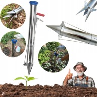 SADZARKA RĘCZNA STALOWA DŁUGA DO SADZENIA CEBULEK ROZSADY SADZONEK ROŚLIN