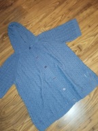 Sweter damski z kapturem guziki 56/58 MIA LINEA