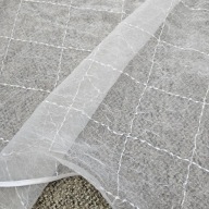 Firanka/Zazdrostka organtyna kreszowana, szer. 160cm x wys. 53cm, biała, F3