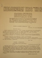BIULETYN INFORMACYJNY nr 24 + KOMUNIKAT NR 23, KSS KOR 1978