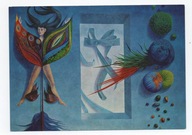 Pocztówka Obraz Dziewczyna z motylowego pudełka Wolfgang Hutter