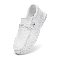 MĘSKIE MOKASYNY WSUWANE – LEKKIE | WYGODNE | BIAŁE R.46