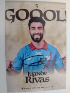 Zdjęcie 10x15 autograf Piast Gliwice Gol Juanoe Rivas sezon 2025/26