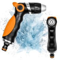 PISTOLET ZRASZACZ OGRODOWY DO WODY REGULOWANY METALOWY WYTRZYMAŁY SOLIDNY