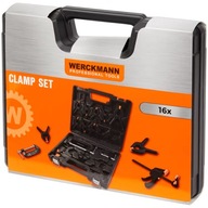 Komplet zacisków ścisków szybkomocujących WERCKMANN, 16-częściowy