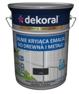 Dekoral SILNIE KRYJĄCA Emalia do drewna i metalu czarny 5L