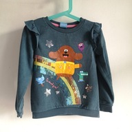 Dresowa bluza z falbanką i cekinami George 104 110 Hey Duggie (340)