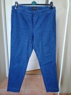 pompoos 44 spodnie dżins jeggins proste strecz ze średnim stan niebieskie