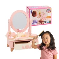 Toaletka dziecięca Mini Matters Toaletka Biała z Akcesoriami i Szufladą