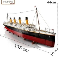 Klocki Creator Statek 10294 Titanic 1:200 - Duży Model 9090 elementów
