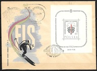 *FDC ROCZNIK 1962 Fi bl 30 B2 kas. MISTRZOSTWA ŚWIATA / ostemplowanie