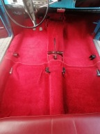 WYKŁADZINA WNĘTRZA DYWAN TAPICERKA CZERWONA FIAT 125P FSO 1300 1500