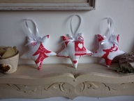 GWIAZDKI,GWIAZDY, ZAWIESZKI komplet 3 szt.