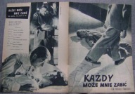 KAŻDY MOŻE MNIE ZABIĆ -film prod.francuskiej -program kinowy -lata 50-te