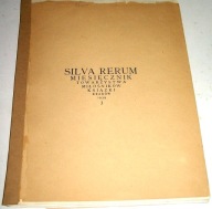 SILVA RERUM MIESIĘCZNIK TOWARZYSTWA MILOŚNIKÓW KSIĄZKI KRAKÓW STYCZEŃ 1939