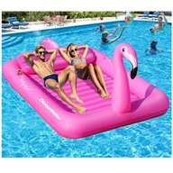 LEŻAK MATERAC PŁYWAJĄCY FLAMING PŁYWAK WIELKI XXL BARDZO MOCNY 300KG UDŻWIG