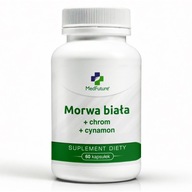 Morwa biała ekstrakt + chrom + cynamon – naturalna kontrola cukru i apetytu