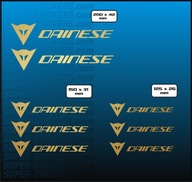 8x Naklejka z Logo DAINESE 125-200mm, 18 kolorów, Nalepki na Kask, Motocykl