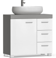 SZAFKA ŁAZIENKOWA POD UMYWALKĘ Z SZUFLADAMI DRZWIAMI MDF POJEMNA NOWOCZESNA