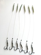 Przypon karpiowy ronnie rig-hak Korda Klor nr4 -fluorocarbon Fox 35lb