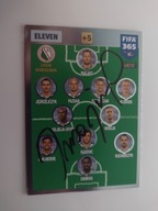 Karta panini autograf Legia sezon 17/18 Fifa365 Update Eleven Jacek Magiera