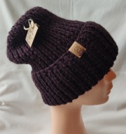 (09) Czapka wełniana XS/S - rozmiar uniwersalny ok. 48 - 54 cm.