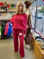 Komplet dzianinowy bordowy r. Uni, Italy !!!