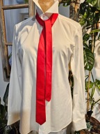 Dastan elegancki krawat czerwony satynowy