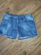 Krótkie spodenki szorty dżinsowe niebieskie wysoki stan 42 XL