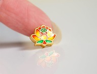 LOTOS kwiat drogocenna EMALIA Cloisonne otwór