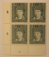 GG GENERALNA GUBERNIA - ZESTAW 4 ZNACZKÓW 1944 rok - CZWÓRKA, RZADKOŚĆ