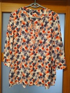 Bluzka damska rękaw 3/4 w kolorowe grochy r. L/XL