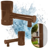 ZBIERACZ ŁAPACZ DESZCZÓWKI WODY DESZCZOWEJ ODZYSKIWACZ WODY Z ZAWOREM 100mm