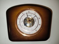 Piękny stylowy barometr drewniany II poł XX wieku sprawny