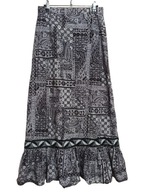 wyprzedaż SPÓDNICA hippie boho z falbaną koronką 36