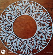 Serwetka .szydełkowa na obręczy met. 35 cm