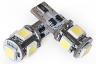 W5W CANBUS POSTOJÓWKI LED 5 SMD 5050 EPISTAR BIAŁE