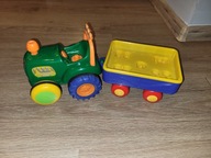 Traktorek z przyczepką-jeździ