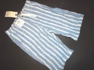 OVS 6-7 L. SPODENKI LEN/BAW. PRĄŻKI LEKKIE LATO SUPER NOWE!