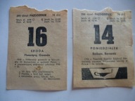 kartka z kalendarza 14 i 16 października 1968