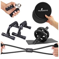 ZESTAW DO ĆWICZEŃ 5W1 FITNESS MIĘŚNI BRZUCHA EKSPANDER KÓŁKO PODPÓRKI